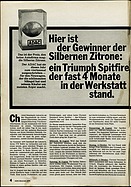 ADAC Motorwelt 10/1976 - Silberne Zitrone Triumph Spitfire 1500