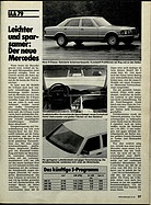 ADAC Motorwelt 10/1979 - Vorstellung Mercedes-Benz W126 zur IAA