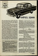 ADAC Motorwelt 12/1959 - Wir testen den Opel 1200