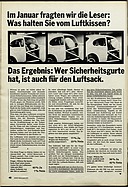 ADAC Motorwelt 4/1970 - Leserumfragen - was halten Sie vom Luftkissen?