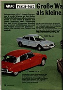 ADAC Motorwelt 5/1971 - ADAC Praxistest - Grosse Wagen sind zuverlässiger als kleine. Aber nicht immer