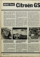 ADAC Motorwelt Heft 5/1973 - Test Citroën GS