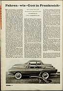 ADAC Motorwelt 5/1962 - Fahren wie Gott in Frankreich