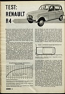 ADAC Motorwelt 6/1962 - Test Renault 4