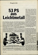ADAC Motorwelt 7/1968 - Peugeot 204