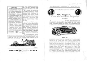 AR 30. Januar 1946 Reprint 1949 - MG Midget TC - das neueste Modell eines berühmten Klein-Sportwagens AR 30. Januar 1946 Reprint 1949 - MG Midget TC - das neueste Modell eines berühmten Klein-Sportwagens