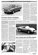AR 10/1967 - Fiat Dino Coupé und Spider