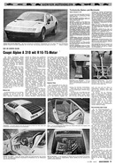 AR 10/1971 - Neu am Genfer Salon - Coupé Alpine A310 mit R16-TS-Motor