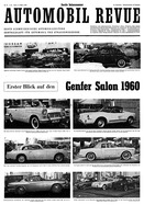 AR 11/1960 - Erster Blick auf den Genfer Autosalon 1960
