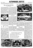 AR 13/1952 - Was uns Frankeich bietet (Genfer Automobilsalon) - erster Auftritt des Citroën 2 CV im Ausland