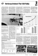AR 2/1974 - Verbrauchstest Fiat 128 Rally