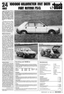 AR-Zeitung Nr. 31 / 1982 vom 29.Jul.1982 - Seite 15: 100’000 Kilometer mit dem Fiat Ritmo 75 CL