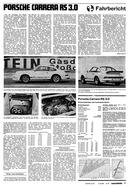 AR-Zeitung Nr. 35 / 1974 vom 15.Aug.1974 - Seite 17: Fahrbericht Porsche Carrera RS 3.0