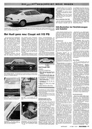 AR 39/1969 - Bei Audi ganz neu - Coupé mit 115 PS