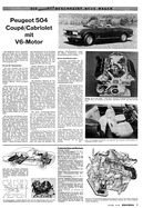 AR 42/1974 - Neues Peugeot 504 Coupé/Cabriolet mit V6-Motor