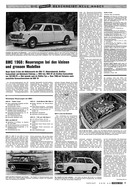 AR 45/1967 - BMC 1968: Neuerungen bi den kleinen und grossen Modellen