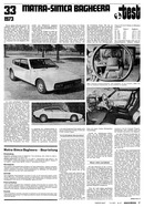 AR 47/1973 - Test Matra-Simca Bagheera