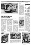 AR 8/1968 - Langstreckenprüfung Opel Rekord 1900 und Commodore 2500