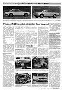 AR 9/1969: Vorstellung Peugeot 504 als Coupé und Cabriolet