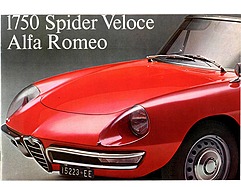 Alfa Romeo 1750 Spider Veloce - Verkaufsprospekt (1969, franz.) Alfa Romeo 1750 Spider Veloce - Verkaufsprospekt (1969, franz.)
