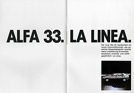 Alfa Romeo Alfa 33 - Verkaufsprospekt (1984) - Seiten 7 und 8 Alfa Romeo Alfa 33 - Verkaufsprospekt (1984) - Seiten 7 und 8