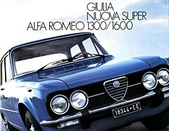 Alfa Romeo Giulia Nuova Super 1300 und 1600 - Verkaufsprospekt (1978) Alfa Romeo Giulia Nuova Super 1300 und 1600 - Verkaufsprospekt (1978)