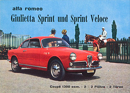 Alfa Romeo Giulietta Sprint - Verkaufsprospekt (1959) Alfa Romeo Giulietta Sprint - Verkaufsprospekt (1959)