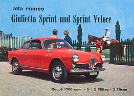 Alfa Romeo Giulietta Sprint und Giulietta Sprint Veloce - Verkaufsprospekt (1958) Alfa Romeo Giulietta Sprint und Giulietta Sprint Veloce - Verkaufsprospekt (1958)