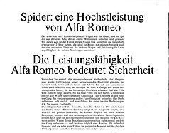 Alfa Romeo Spider 1600 - Verkaufsprospekt (1968) - Seite 6 (1968)