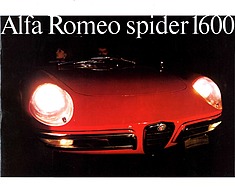 Alfa Romeo Spider 1600 - Verkaufsprospekt (1968) Alfa Romeo Spider 1600 - Verkaufsprospekt (1968)