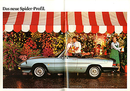 Alfa Romeo Spider 2.0 - Verkaufsprospekt (1984) - Seiten 2 und 3 Alfa Romeo Spider 2.0 - Verkaufsprospekt (1984) - Seiten 2 und 3