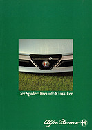 Alfa Romeo Spider 2.0 - Verkaufsprospekt (1984) Alfa Romeo Spider 2.0 - Verkaufsprospekt (1984)