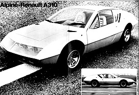 Alpine-Renault A310 - Broschüre Salon Genf (1971, franz.) - Seiten 2 und 3 Alpine-Renault A310 - Broschüre Salon Genf (1971, franz.) - Seiten 2 und 3