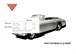 Alvis 3 Litre Graber (1957) - Verkaufsprospekt Seite 3 Alvis 3 Litre Graber (1957) - Verkaufsprospekt Seite 3