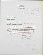 Argonaut - Brief Beda an Behrendt (1961, engl.) Argonaut - Brief Beda an Behrendt (1961, engl.)