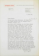 Argonaut - Brief Behrendt an Automobil Revue (1961 Argonaut - Brief Behrendt an Automobil Revue (1961