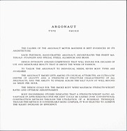 Argonaut Smoke - Verkaufsprospekt (1959, engl.) Argonaut Smoke - Verkaufsprospekt (1959, engl.)