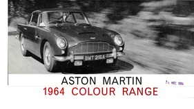 Aston Martin DB 5 - Farbpalette (1964) Aston Martin DB 5 - Farbpalette (1964)