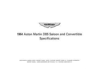 Aston Martin DB 5 - technische Daten (1964) Aston Martin DB 5 - technische Daten (1964)