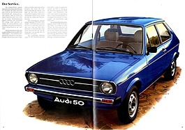 Audi 50 - Verkaufsprospekt (1978) - Seiten 12 und 13 (1978)