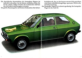 Audi 50 - Verkaufsprospekt (1978) - Seiten 2 und 3 Audi 50 - Verkaufsprospekt (1978) - Seiten 2 und 3