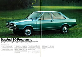 Audi 80 - Verkaufsprospekt (1974) - Seiten 2 und 3 Audi 80 - Verkaufsprospekt (1974) - Seiten 2 und 3