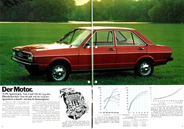 Audi 80 - Verkaufsprospekt (1974) - Seiten 4 und 5 Audi 80 - Verkaufsprospekt (1974) - Seiten 4 und 5