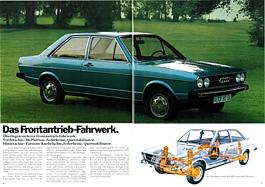 Audi 80 - Verkaufsprospekt (1974) - Seiten 6 und 7 Audi 80 - Verkaufsprospekt (1974) - Seiten 6 und 7