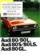 Audi 80 - Verkaufsprospekt (1974) Audi 80 - Verkaufsprospekt (1974)