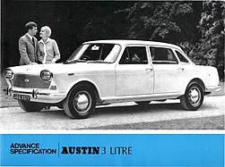 Austin 3 Litre - Vorschau-Prospekt (1967, engl.) Austin 3 Litre - Vorschau-Prospekt (1967, engl.)