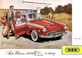 Auto Union 1000 SP - Verkaufsprospekt (1957) Auto Union 1000 SP - Verkaufsprospekt (1957)