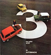 Autobianchi A 112 - Verkaufsprospekt (1973, ital.) Autobianchi A 112 - Verkaufsprospekt (1973, ital.)