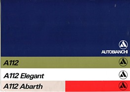 Autobianchi A 112 - Verkaufsprospekt (1974) Autobianchi A 112 - Verkaufsprospekt (1974)