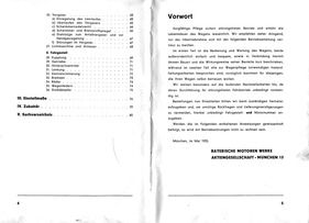 BMW 303 Handbuch von 1933 - Seiten 4 und 5 BMW 303 Handbuch von 1933 - Seiten 4 und 5